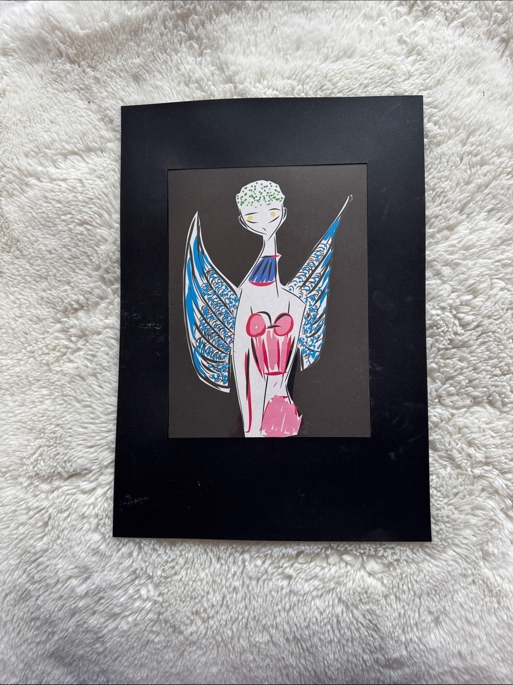 Title “Spring Angel “ Hand crafted hand made by me 
Digital book illustration